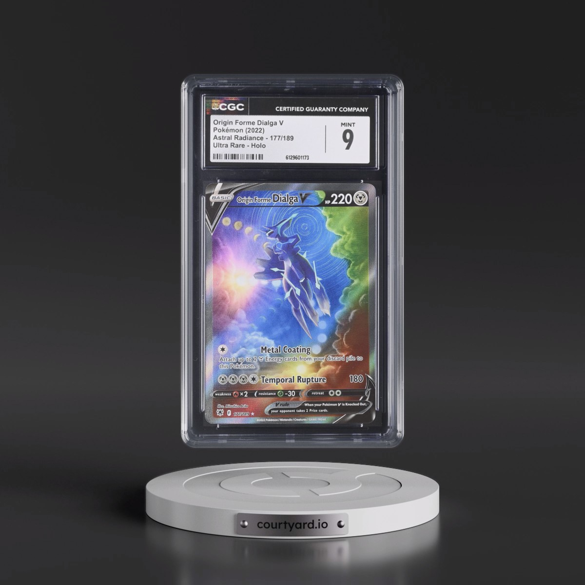 Astral Radiance #177/189 Origin Forme Dialga V - Ultra Rare Holo (CGC 9 MINT)