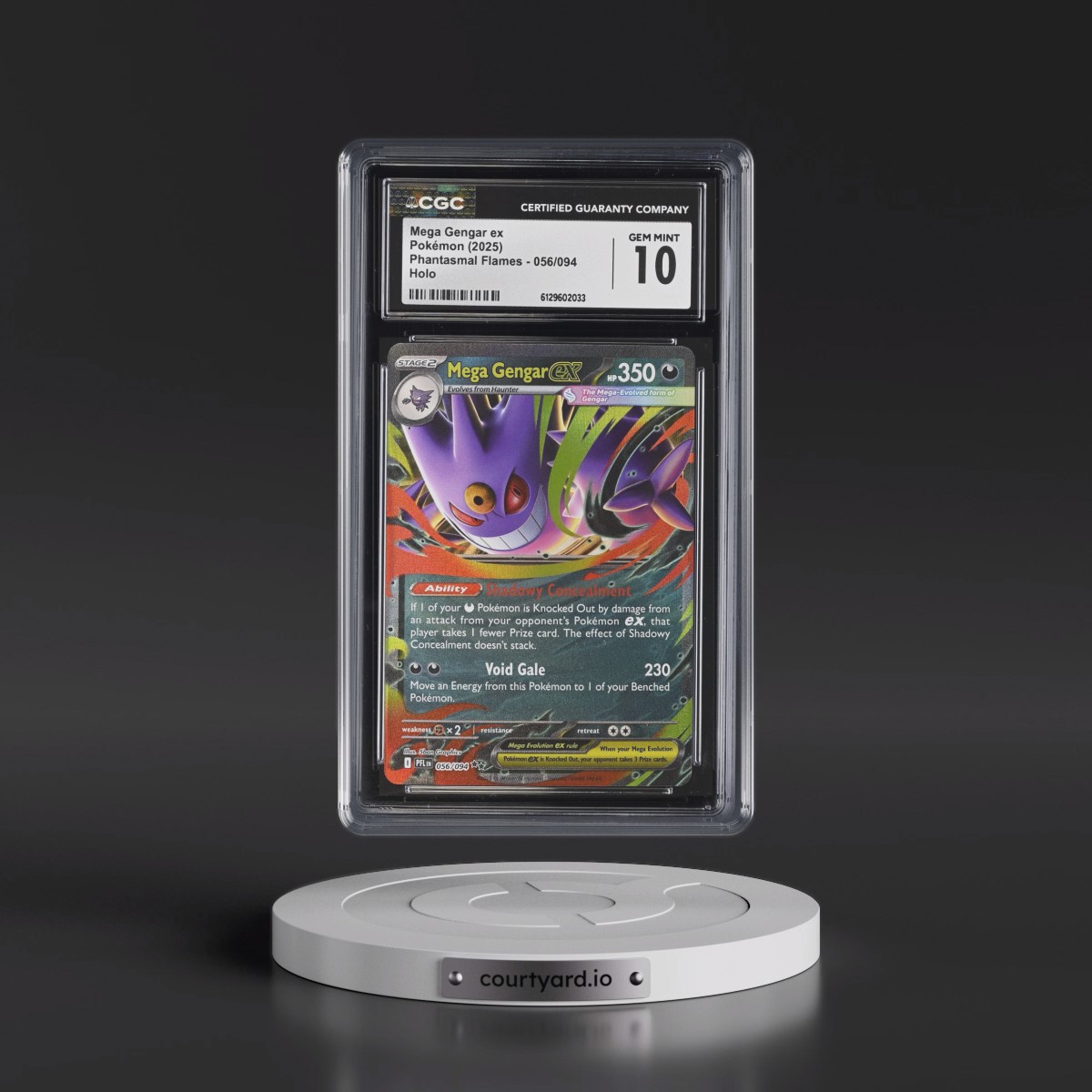 2025 Phantasmal Flames - PFL EN #056/094 Mega Gengar ex - Holo (CGC 10 GEM MINT)