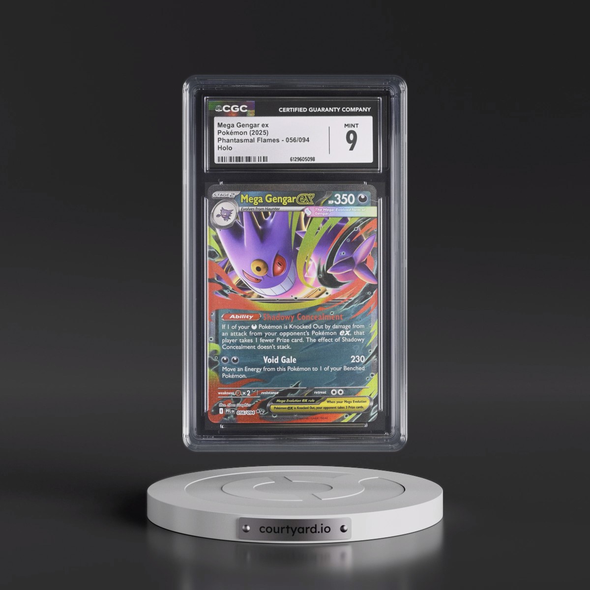 2025 Phantasmal Flames - PFL EN #056/094 Mega Gengar ex - Holo (CGC 9 MINT)