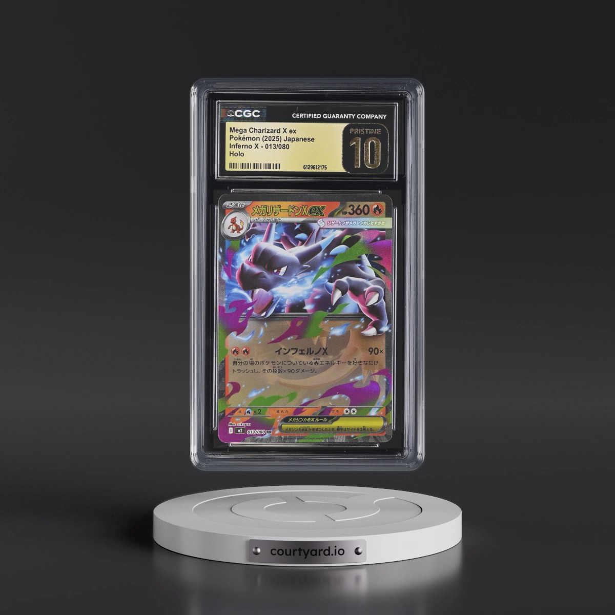 2025 Inferno X - M2 #013/080 Mega Charizard X ex - Holo (CGC 10 PRISTINE)