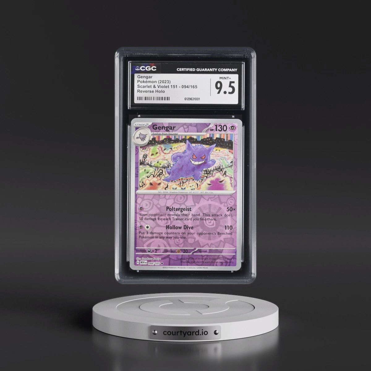 2023 Scarlet & Violet 151 - MEW EN #094/165 Gengar - Reverse Holo (CGC 9.5 MINT+)