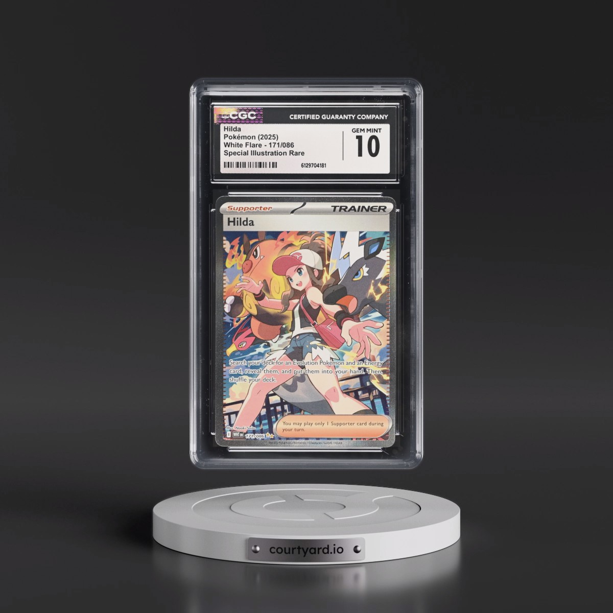 2025 White Flare - WHT EN #171/086 Hilda - Special Illustration Rare (Holo) (CGC 10 GEM MINT)
