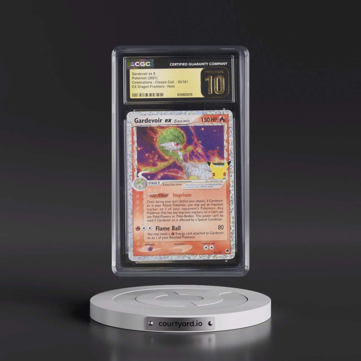 2021 Celebrations - Classic Collection #93/101 Gardevoir ex ´ - EX Dragon Frontiers Holo (CGC 10 PRISTINE)