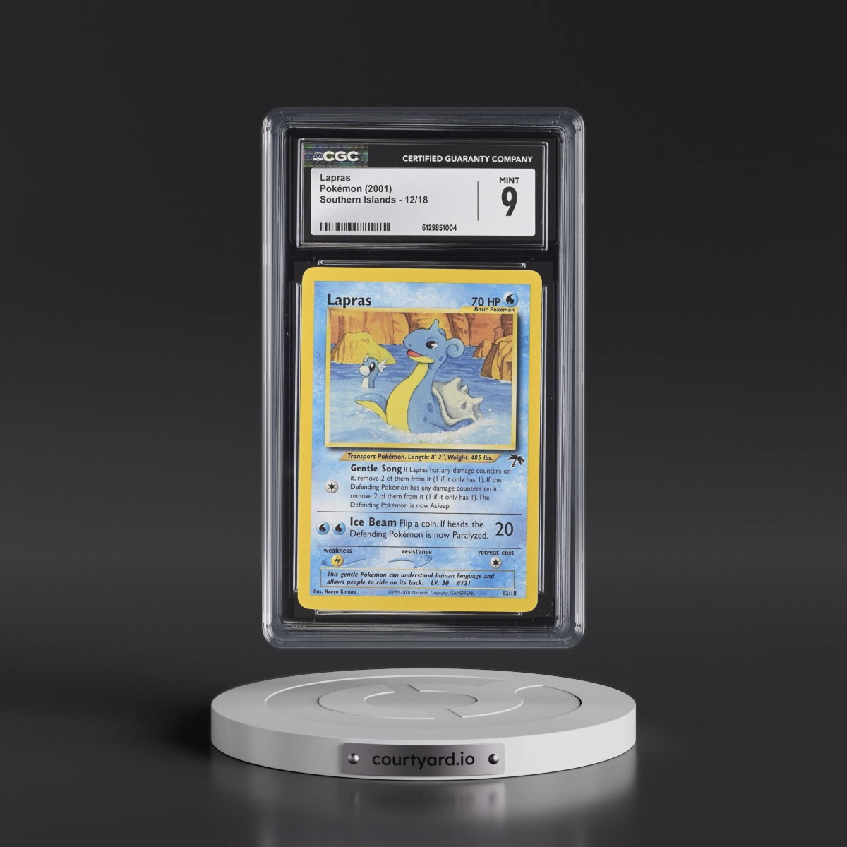 2001 Southern Islands #12/18 Lapras (CGC 9 MINT)