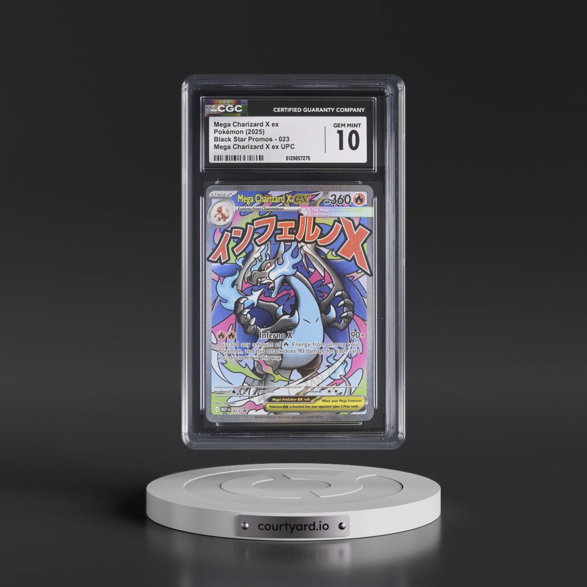 2025 Black Star Promos - Mega Evolution MEP EN #023 Mega Charizard X ex - Mega Charizard X ex Ultra Premium Collection (Holo) (CGC 10 GEM MINT)