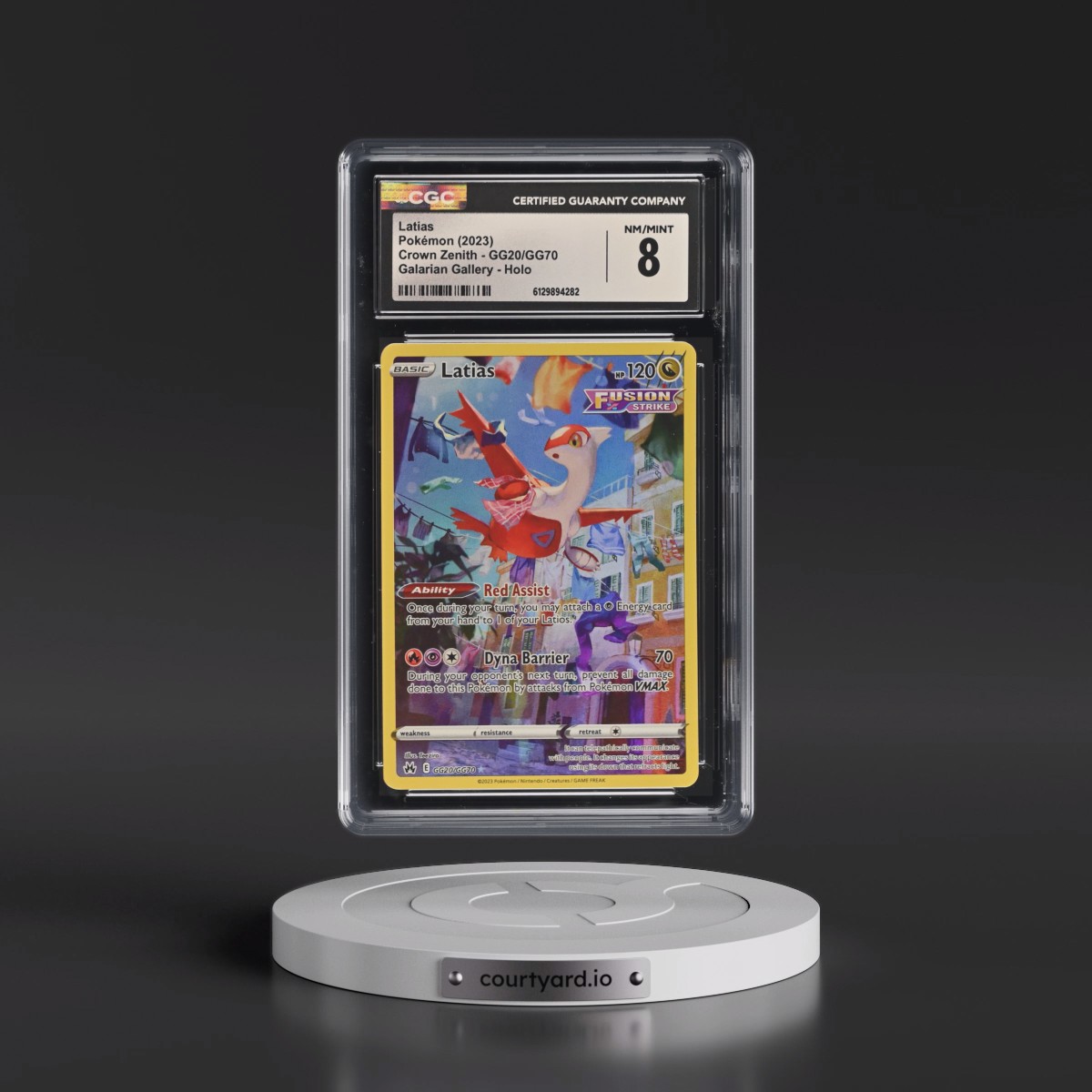 2023 Crown Zenith #GG20/GG70 Latias - Galarian Gallery Holo (CGC 8 NM-MT)