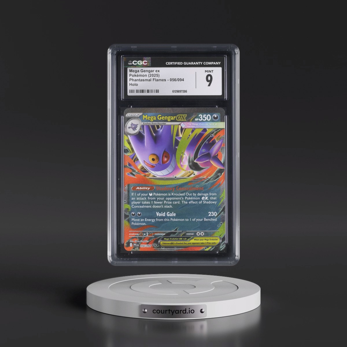 2025 Phantasmal Flames - PFL EN #056/094 Mega Gengar ex - Holo (CGC 9 MINT)
