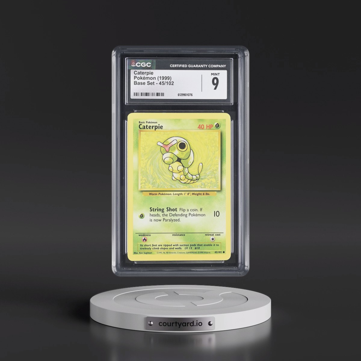1999 Base Set #45/102 Caterpie (CGC 9 MINT)