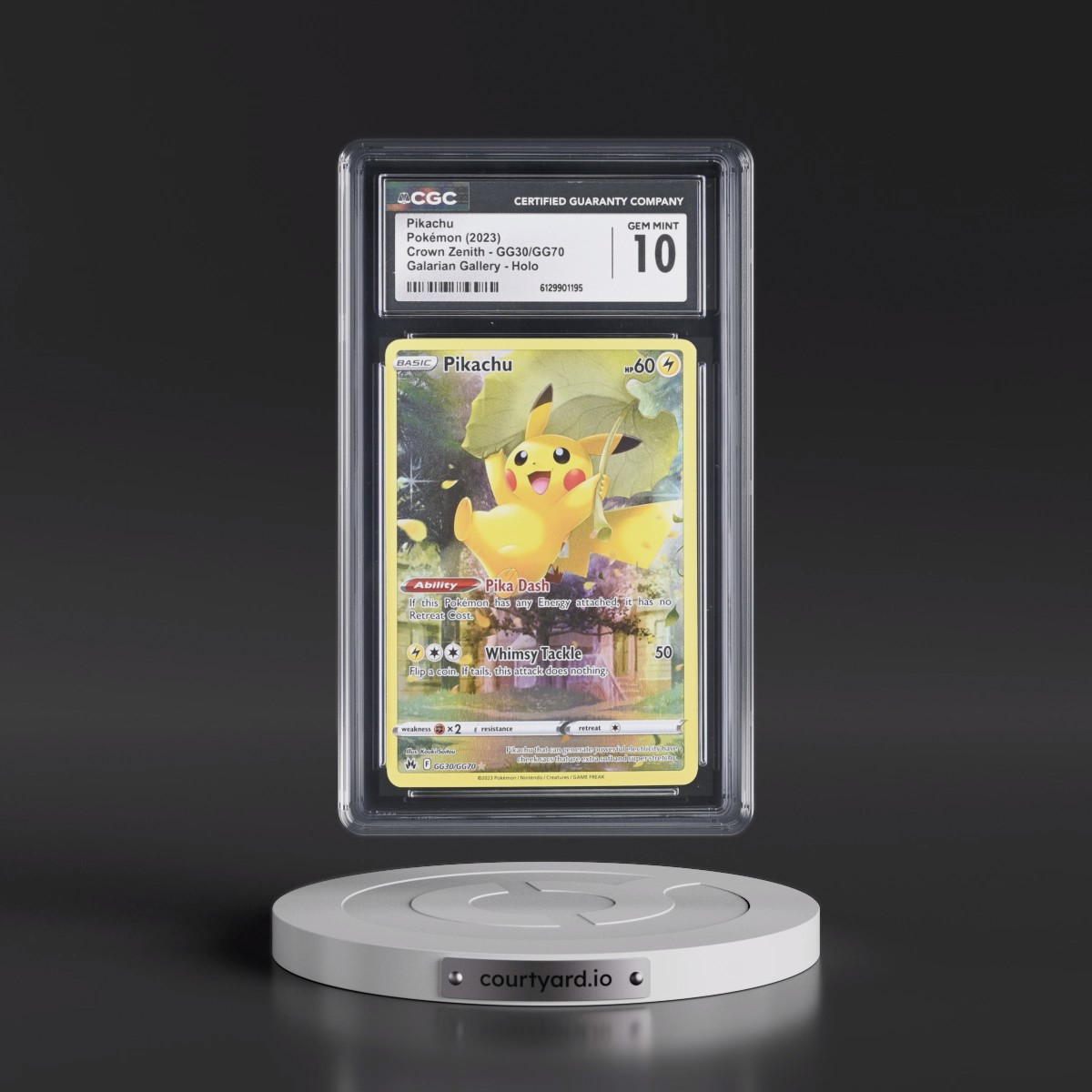 2023 Crown Zenith #GG30/GG70 Pikachu - Galarian Gallery Holo (CGC 10 GEM MINT)