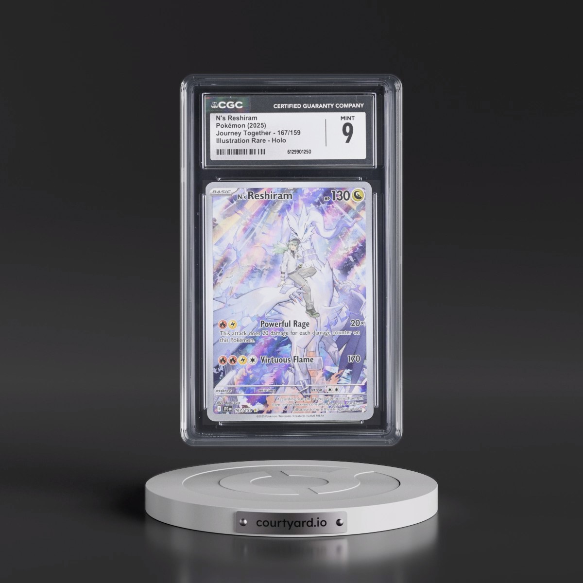 2024 Journey Together - JTG EN #167/159 N's Reshiram - Illustration Rare Holo (CGC 9 MINT)