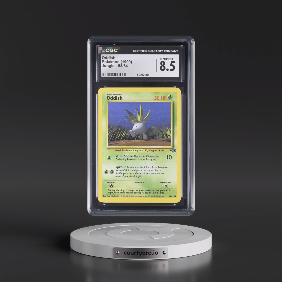 1999 Jungle #58/64 Oddish (CGC 8.5 NM-MT+)