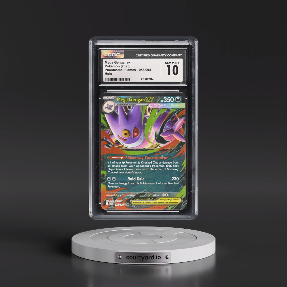 2025 Phantasmal Flames - PFL EN #056/094 Mega Gengar ex - Holo (CGC 10 GEM MINT)