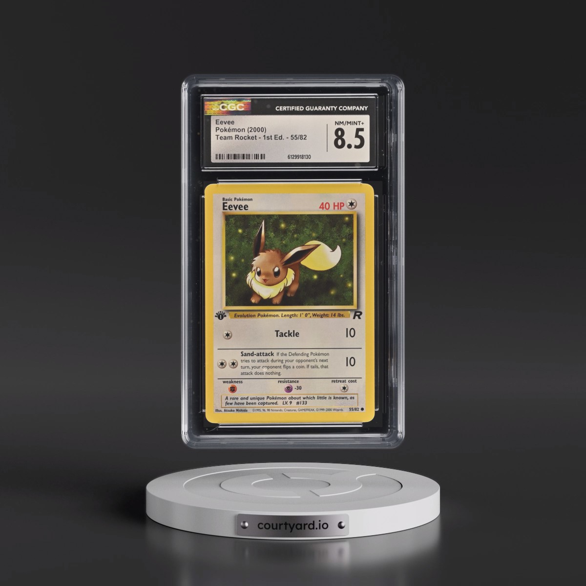 2000 Team Rocket #55/82 Eevee - 1st Edition 1st Edition (CGC 8.5 NM-MT+)