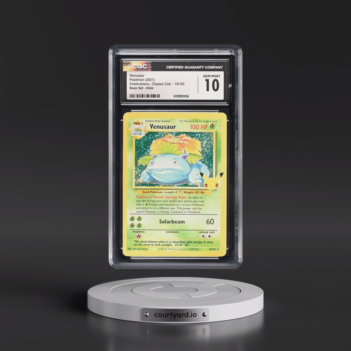 2021 Celebrations - Classic Collection #15/102 Venusaur - Base Set Holo (CGC 10 GEM MINT)
