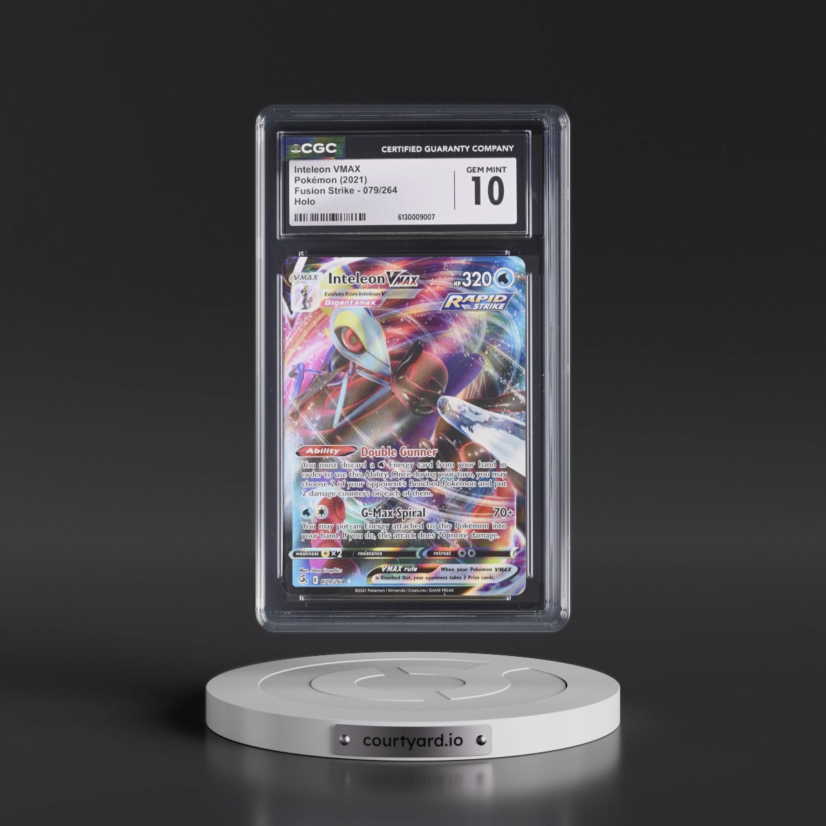 2019 Fusion Strike #079/264 Inteleon VMAX - Holo (CGC 10 GEM MINT)