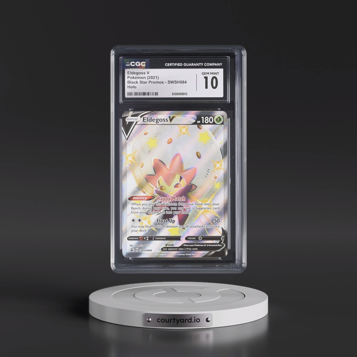 2017 Black Star Promos - Sword & Shield #SWSH084 Eldegoss V - Holo (CGC 10 GEM MINT)