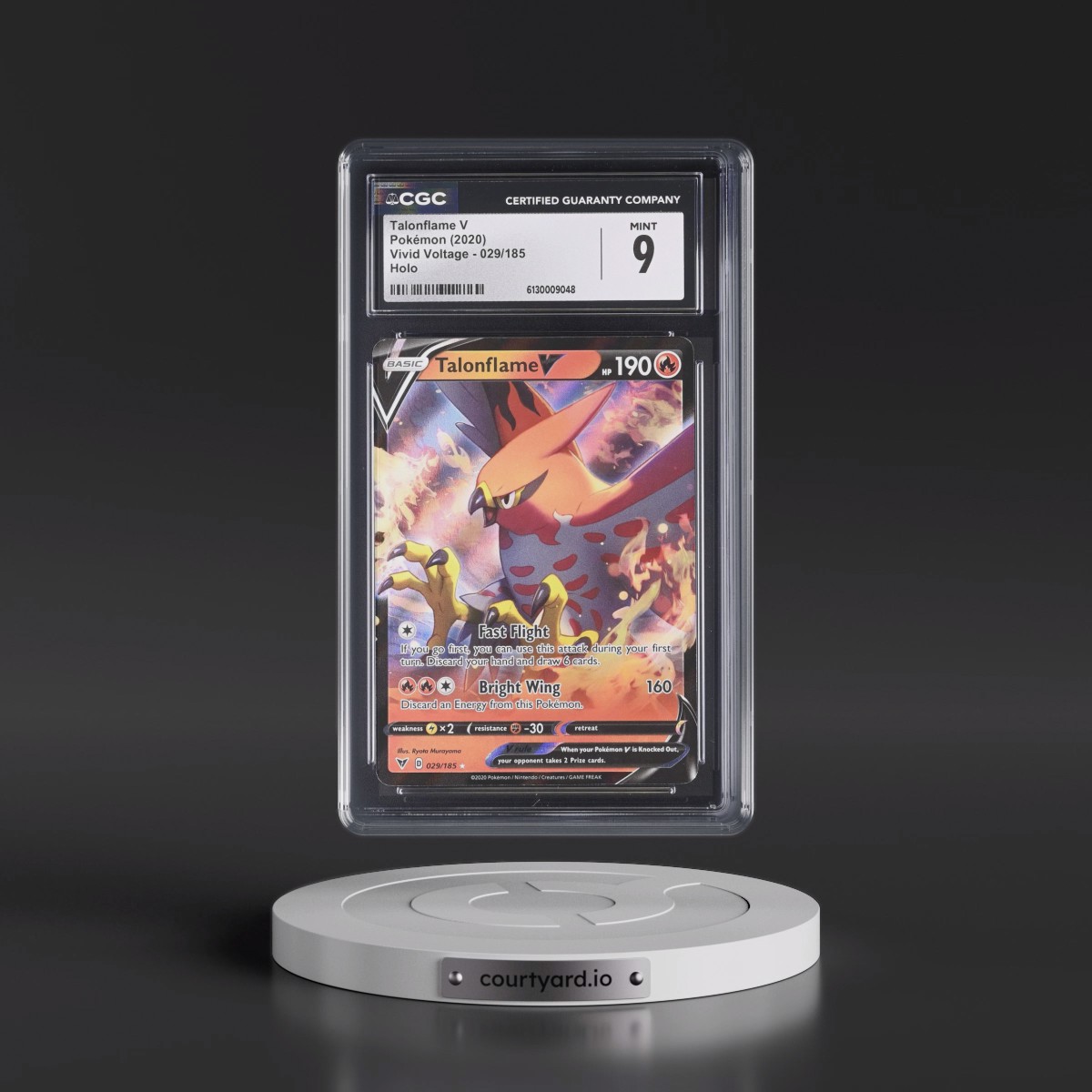 2020 Vivid Voltage #029/185 Talonflame V - Holo (CGC 9 MINT)