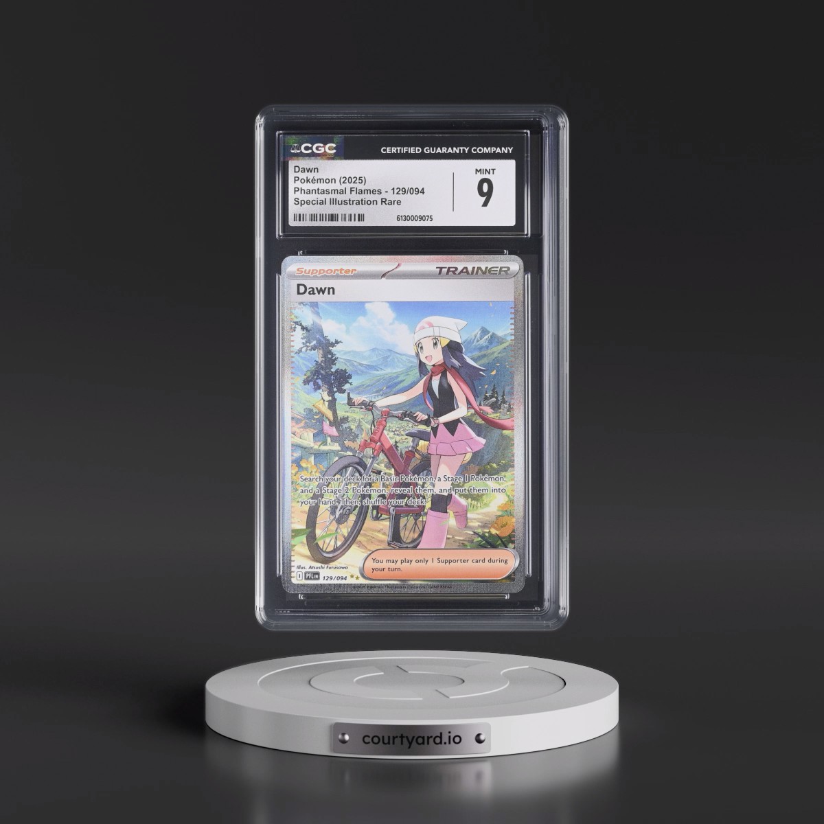 2025 Phantasmal Flames - PFL EN #129/094 Dawn - Special Illustration Rare (Holo) (CGC 9 MINT)