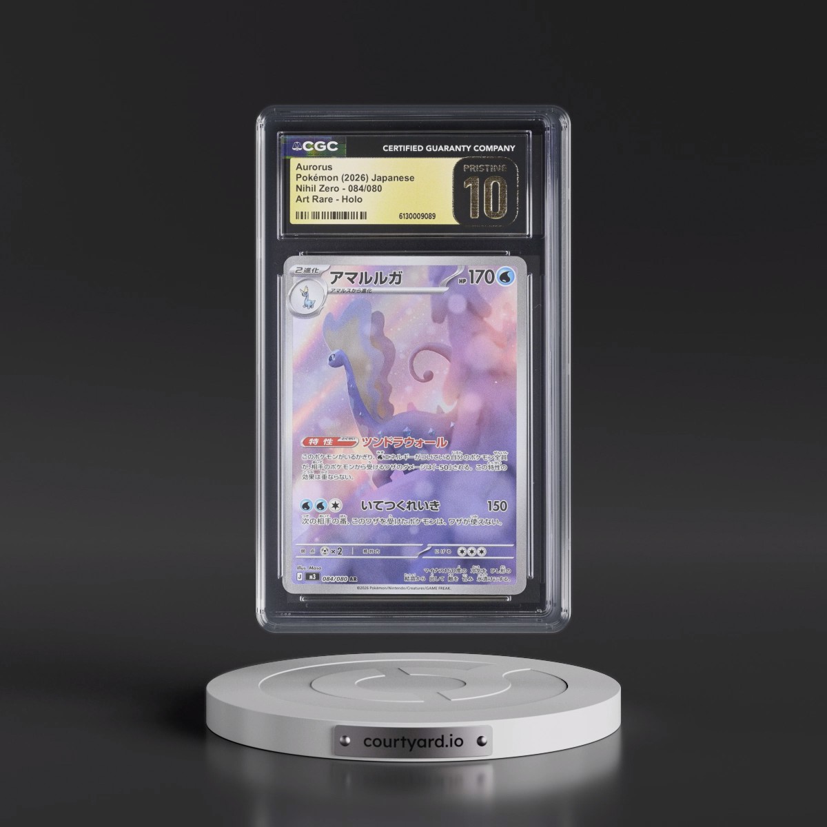 2026 Nihil Zero - M3 #084/080 Aurorus - Art Rare Holo (CGC 10 PRISTINE)