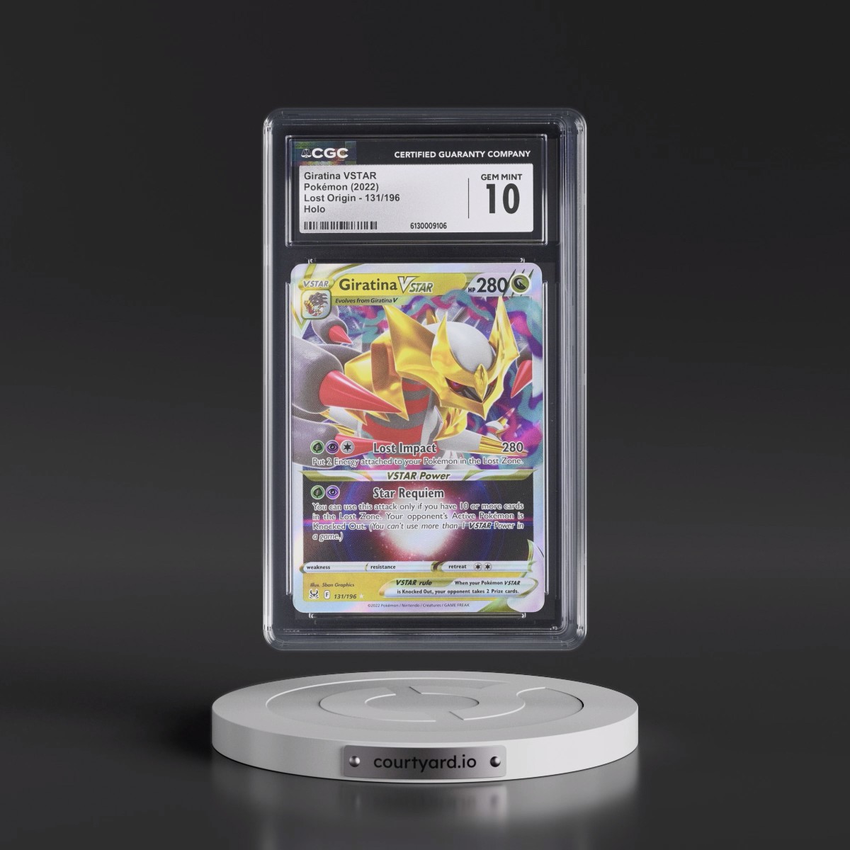 2022 Lost Origin #131/196 Giratina VSTAR - Holo (CGC 10 GEM MINT)