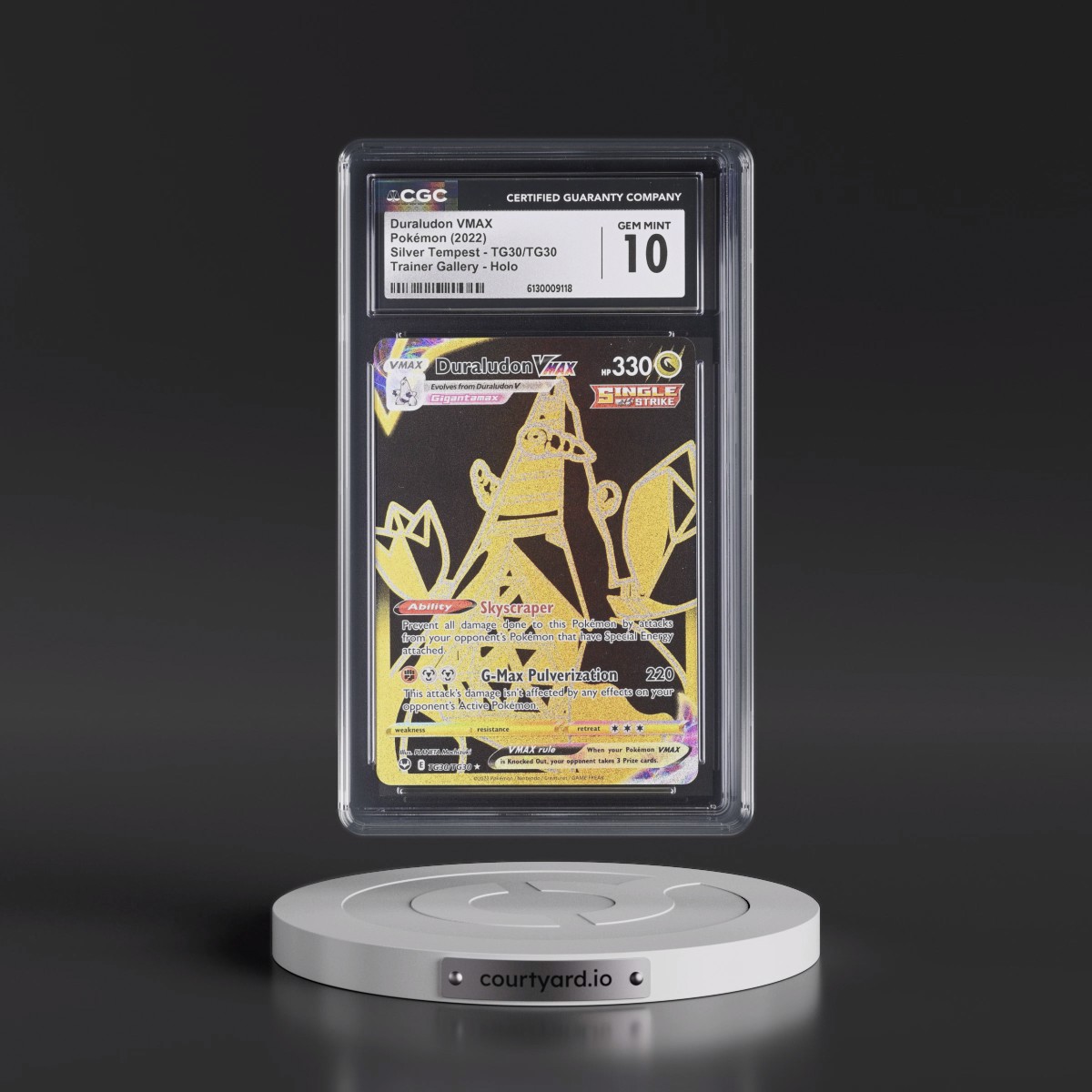 2022 Silver Tempest #TG30/TG30 Duraludon VMAX - Trainer Gallery Holo (CGC 10 GEM MINT)