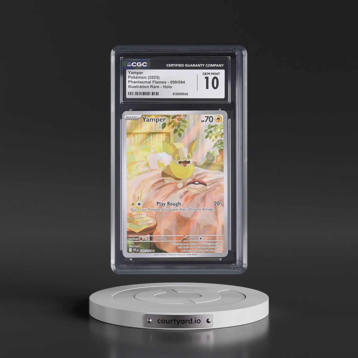 2025 Phantasmal Flames - PFL EN #099/094 Yamper - Illustration Rare Holo (CGC 10 GEM MINT)