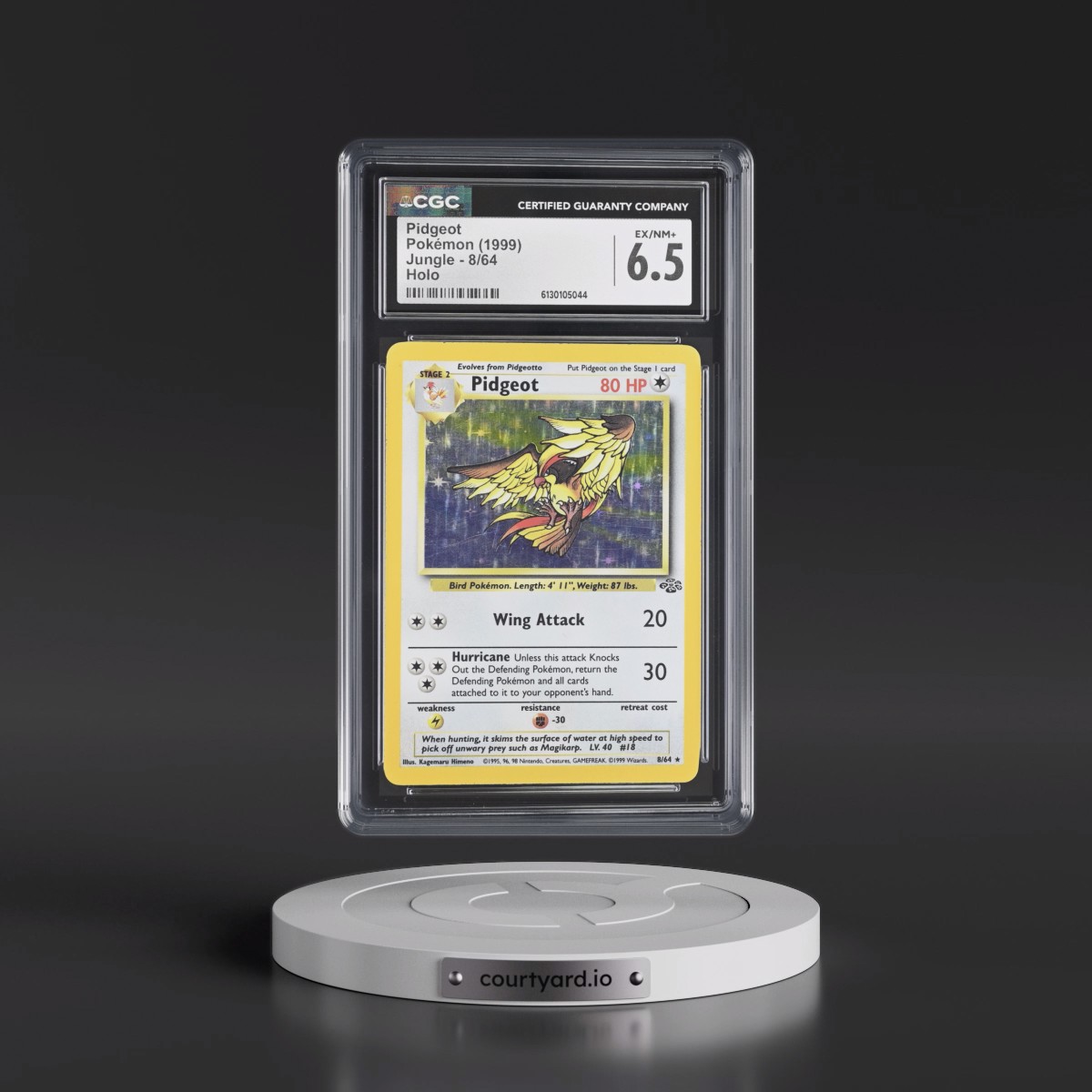 1999 Jungle Pidgeot - Holo #8/64 CGC 6.5