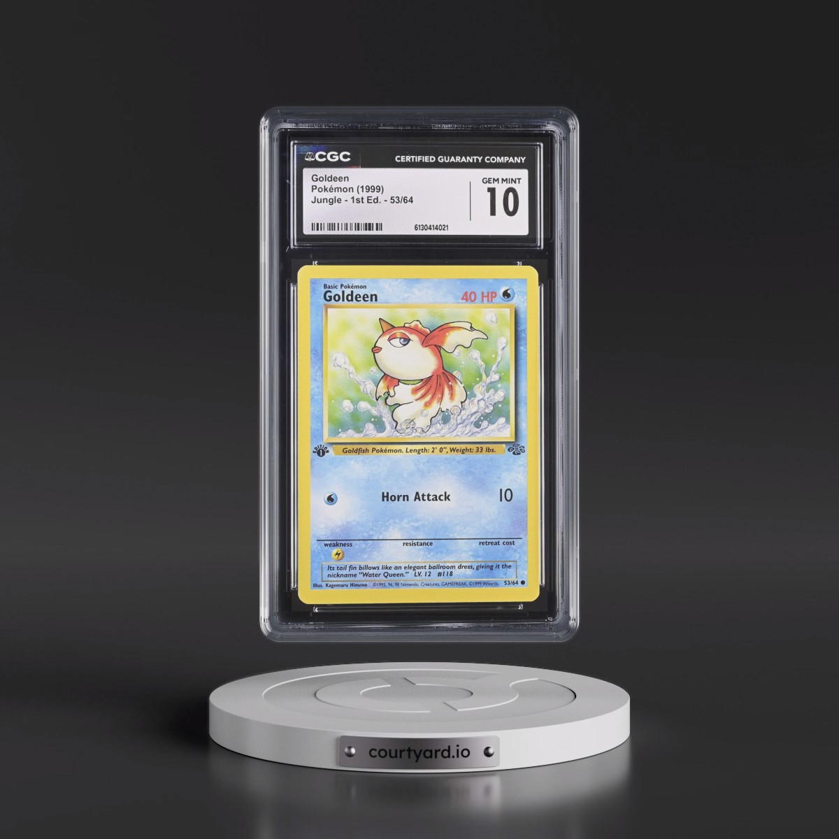 1999 Jungle #53/64 Goldeen - 1st Edition 1st Edition (CGC 10 GEM MINT)