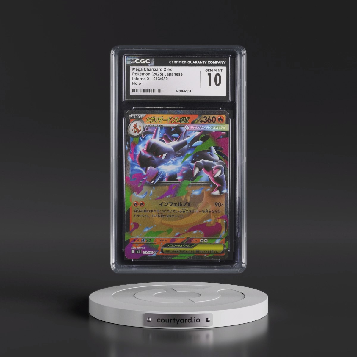 2025 Inferno X - M2 #013/080 Mega Charizard X ex - Holo (CGC 10 GEM MINT)
