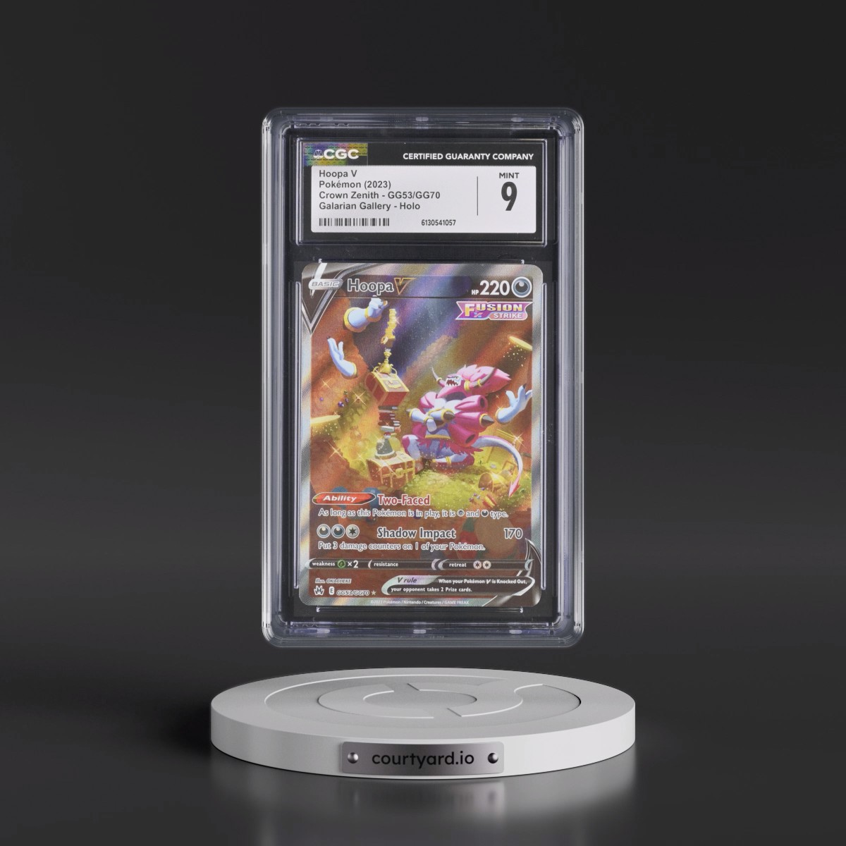 2023 Crown Zenith #GG53/GG70 Hoopa V - Galarian Gallery Holo (CGC 9 MINT)