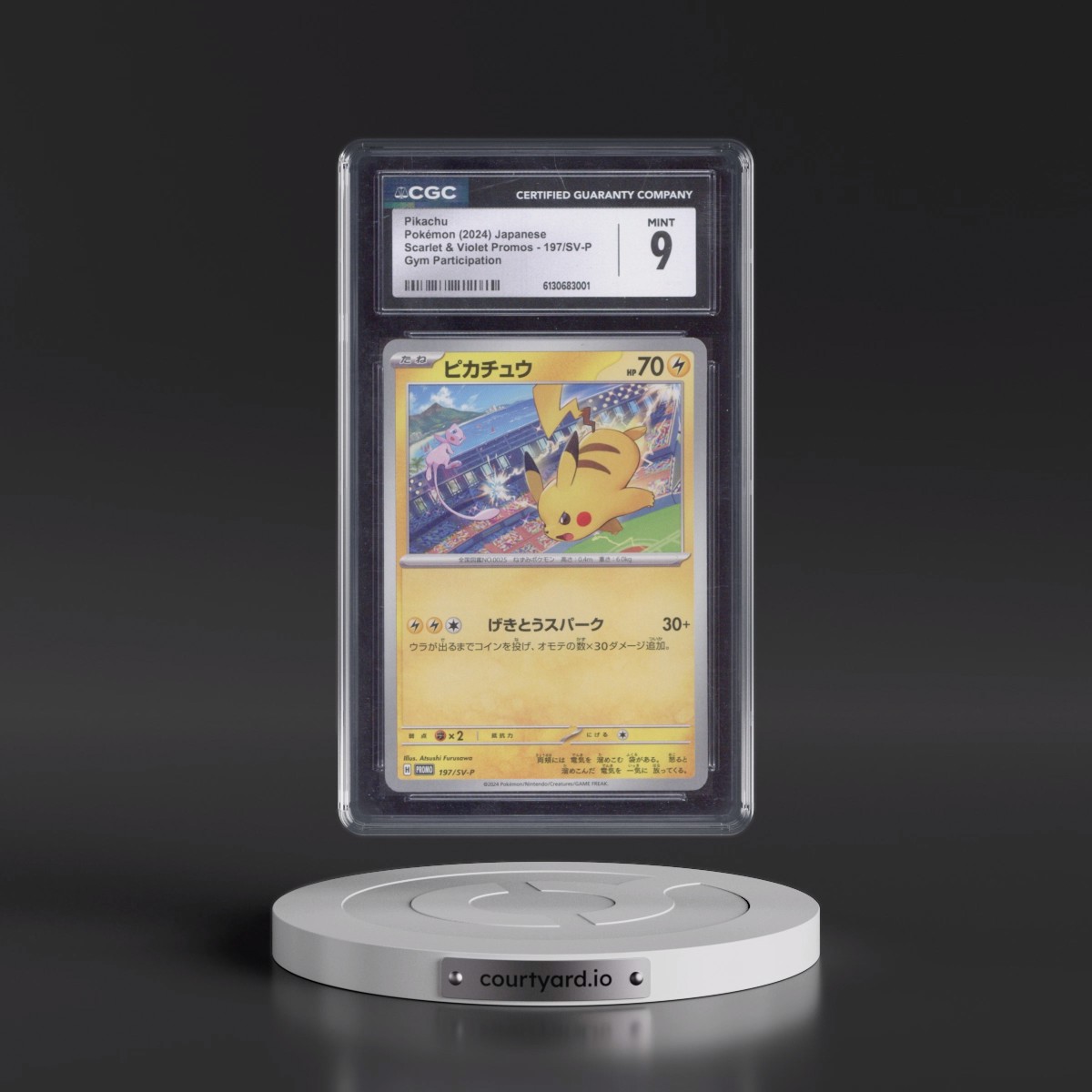 2022 Scarlet & Violet Promos #197/SV-P Pikachu - Gym Participation (CGC 9 MINT)