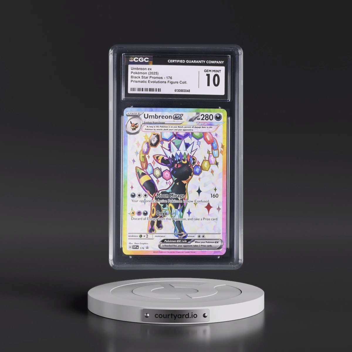 2023 Black Star Promos - Scarlet & Violet SVP EN #176 Umbreon ex - Prismatic Evolutions Premium Figure Collection (Holo) (CGC 10 GEM MINT)