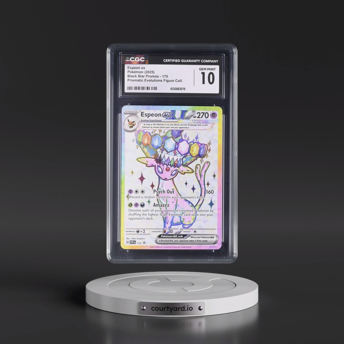 2023 Black Star Promos - Scarlet & Violet SVP EN #175 Espeon ex - Prismatic Evolutions Premium Figure Collection (Holo) (CGC 10 GEM MINT)