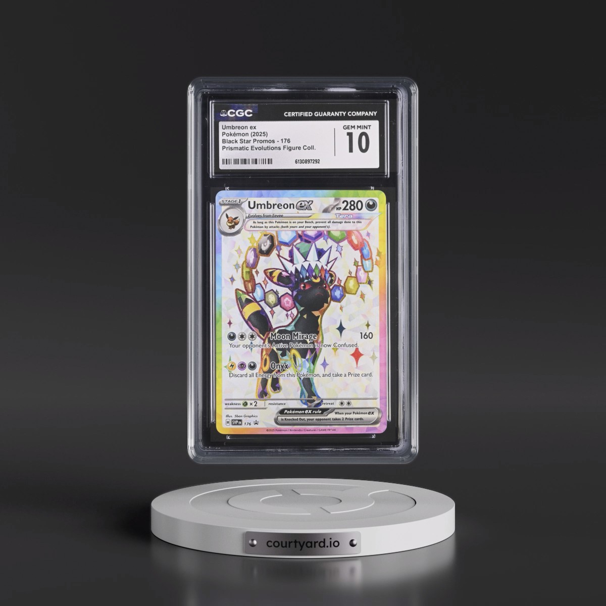 2023 Black Star Promos - Scarlet & Violet SVP EN #176 Umbreon ex - Prismatic Evolutions Premium Figure Collection (Holo) (CGC 10 GEM MINT)