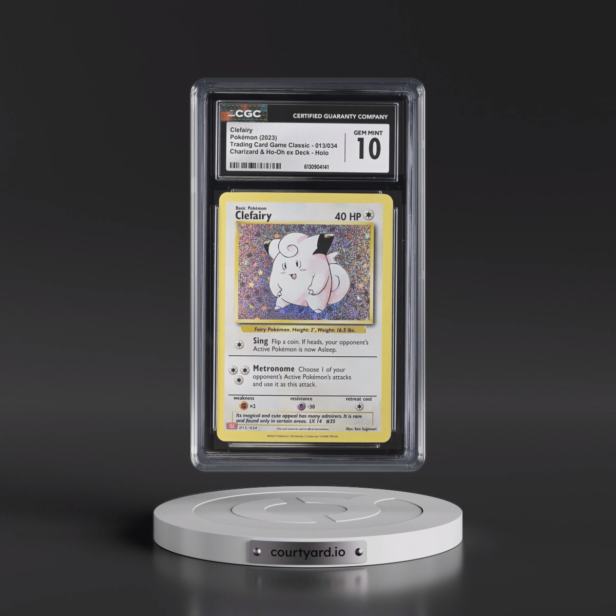 2023 Trading Card Game Classic - CLV, CLC, CLB #013/034 Clefairy - Charizard & Ho-Oh ex Deck - CLC Holo (CGC 10 GEM MINT)