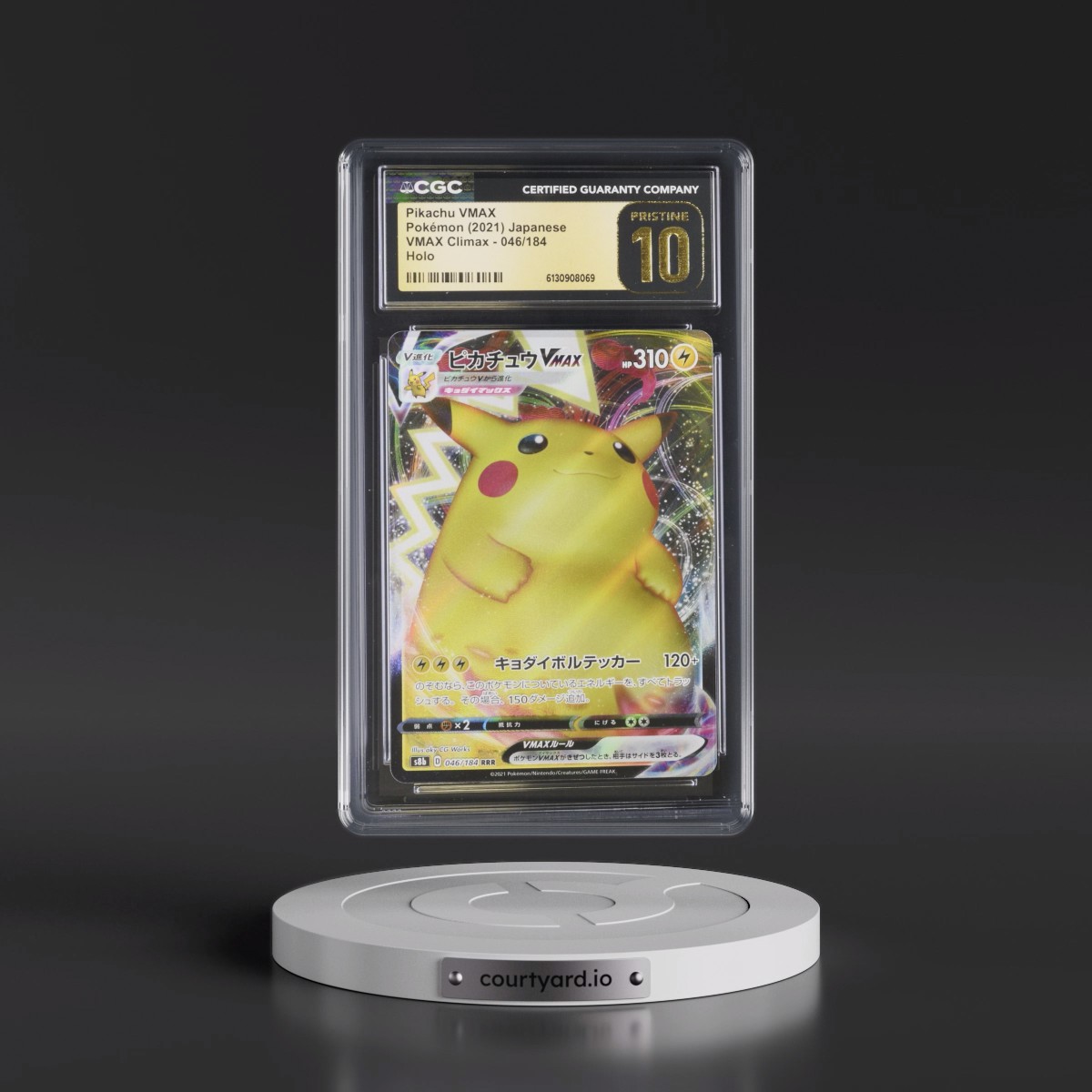 2021 VMAX Climax #046/184 Pikachu VMAX - Holo (CGC 10 PRISTINE)