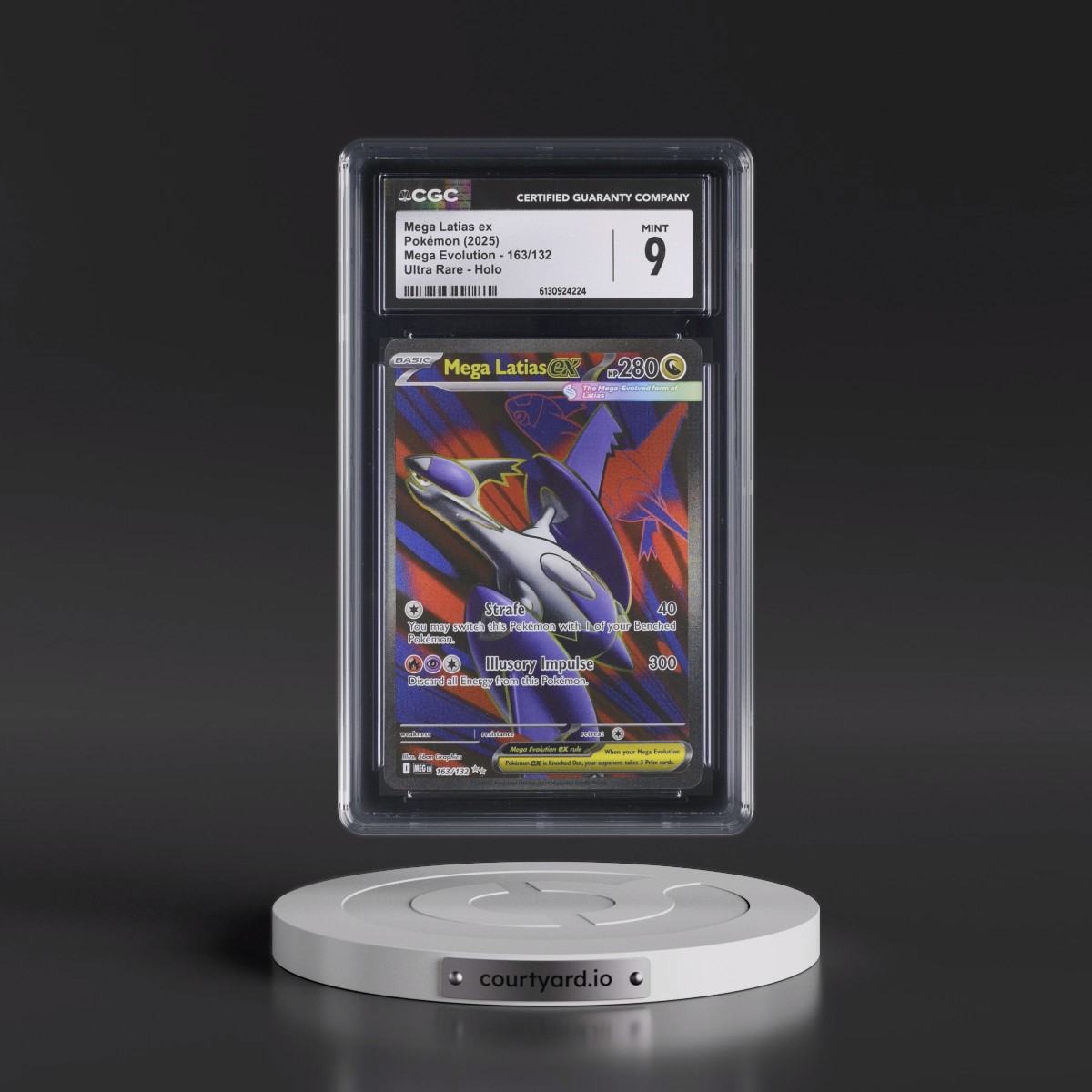 2025 Mega Evolution - MEG EN #163/132 Mega Latias ex - Ultra Rare Holo (CGC 9 MINT)