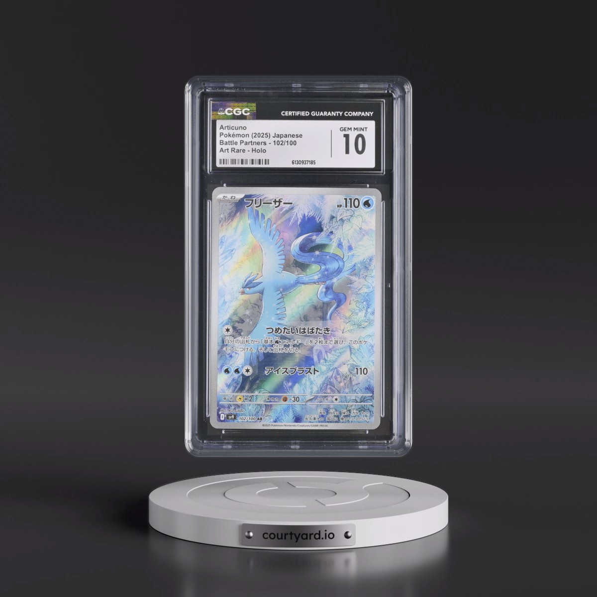 2025 Battle Partners - sv9 #102/100 Articuno - Art Rare Holo (CGC 10 GEM MINT)