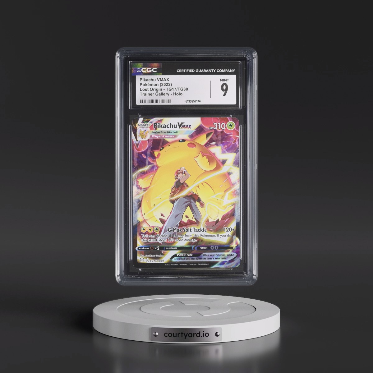 2022 Lost Origin #TG17/TG30 Pikachu VMAX - Trainer Gallery Holo (CGC 9 MINT)