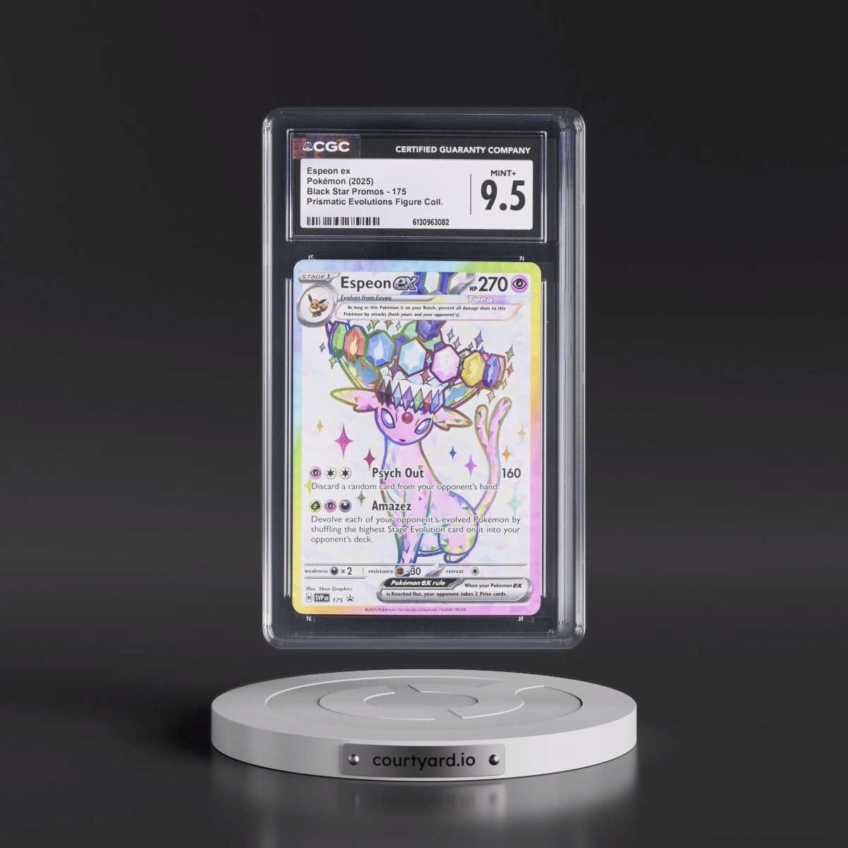 2023 Black Star Promos - Scarlet & Violet SVP EN #175 Espeon ex - Prismatic Evolutions Premium Figure Collection (Holo) (CGC 9.5 MINT+)