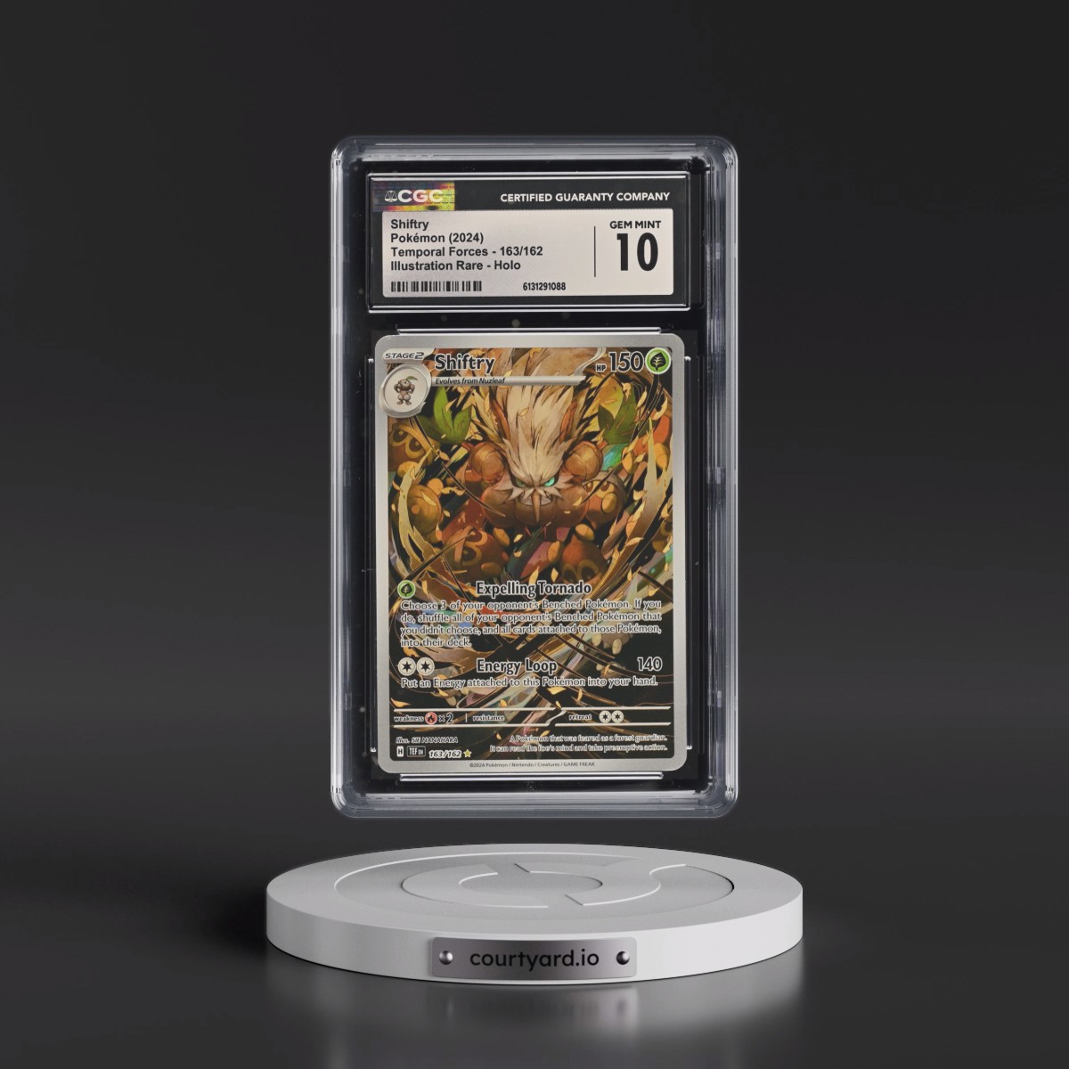 2023 Temporal Forces - TEF EN #163/162 Shiftry - Illustration Rare Holo (CGC 10 GEM MINT)