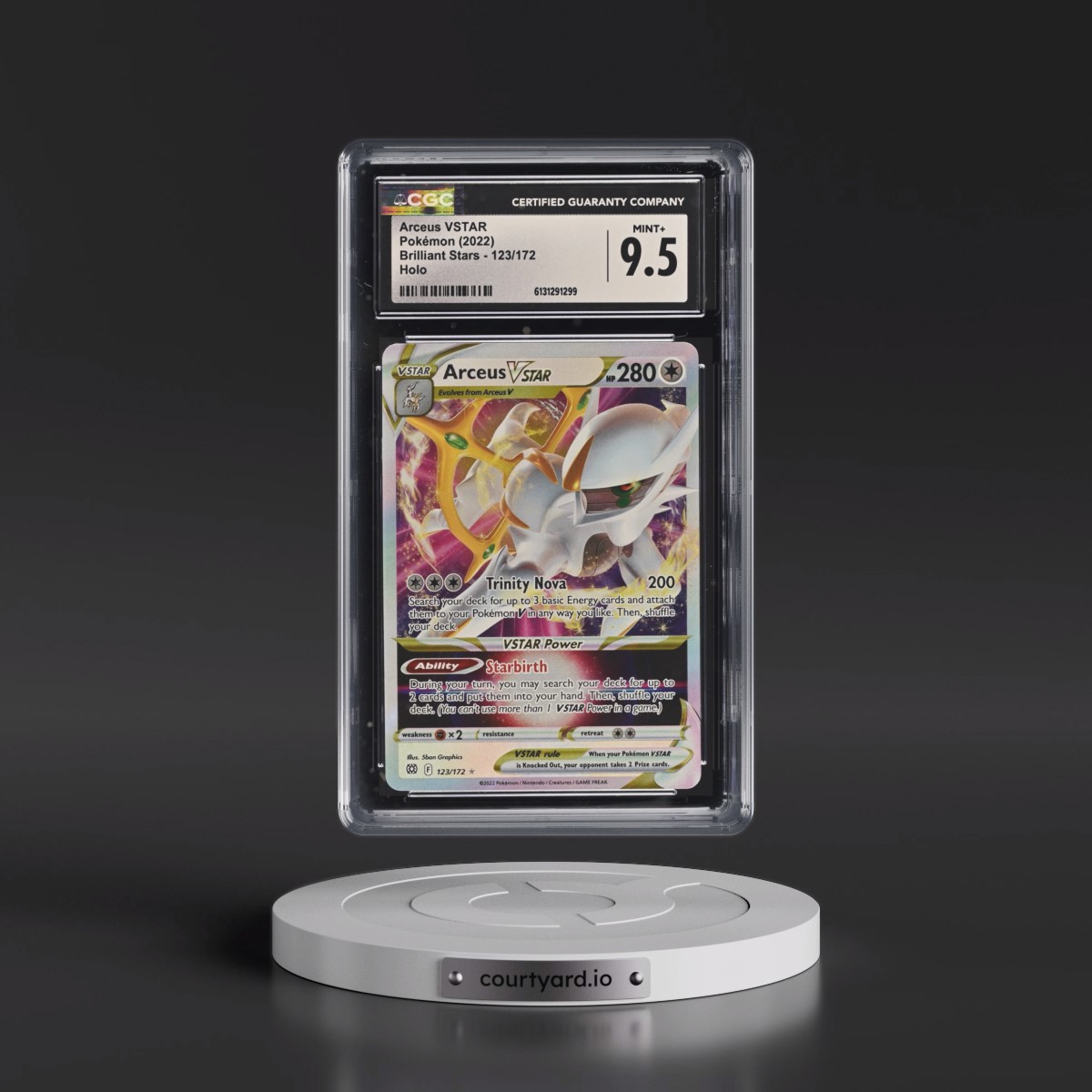2022 Brilliant Stars #123/172 Arceus VSTAR - Holo (CGC 9.5 MINT+)
