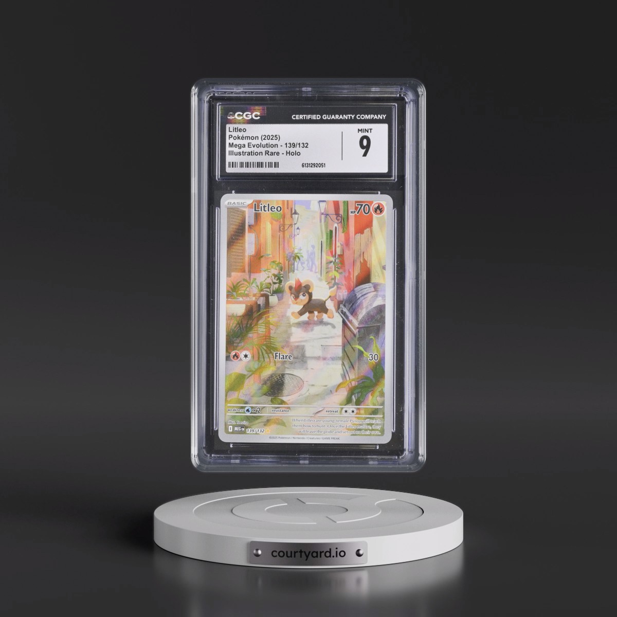 2025 Mega Evolution - MEG EN #139/132 Litleo - Illustration Rare Holo (CGC 9 MINT)