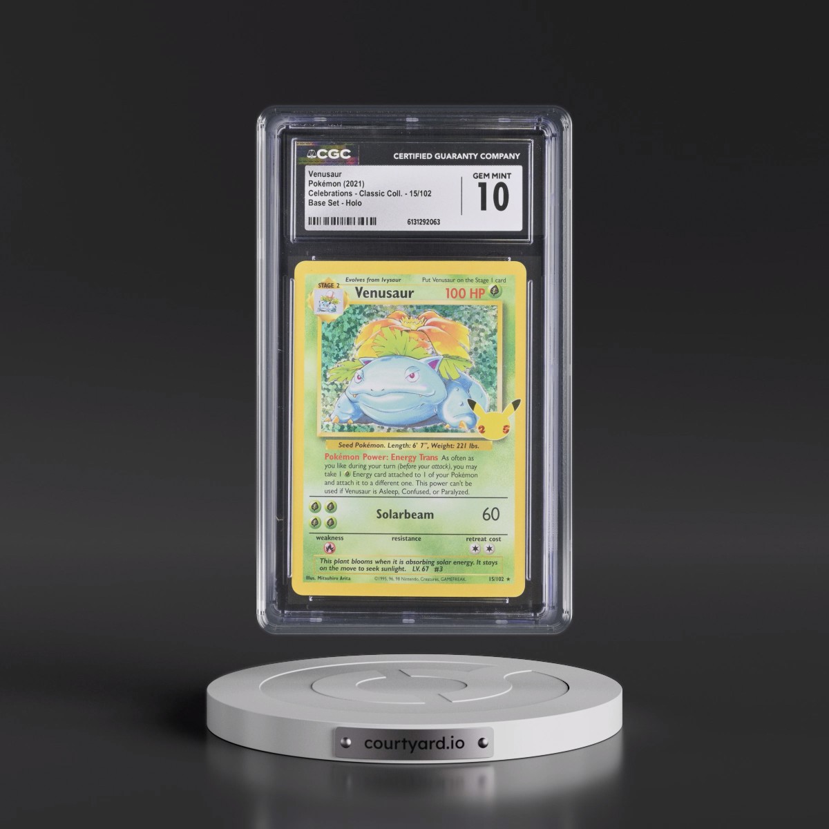 2021 Celebrations - Classic Collection #15/102 Venusaur - Base Set Holo (CGC 10 GEM MINT)
