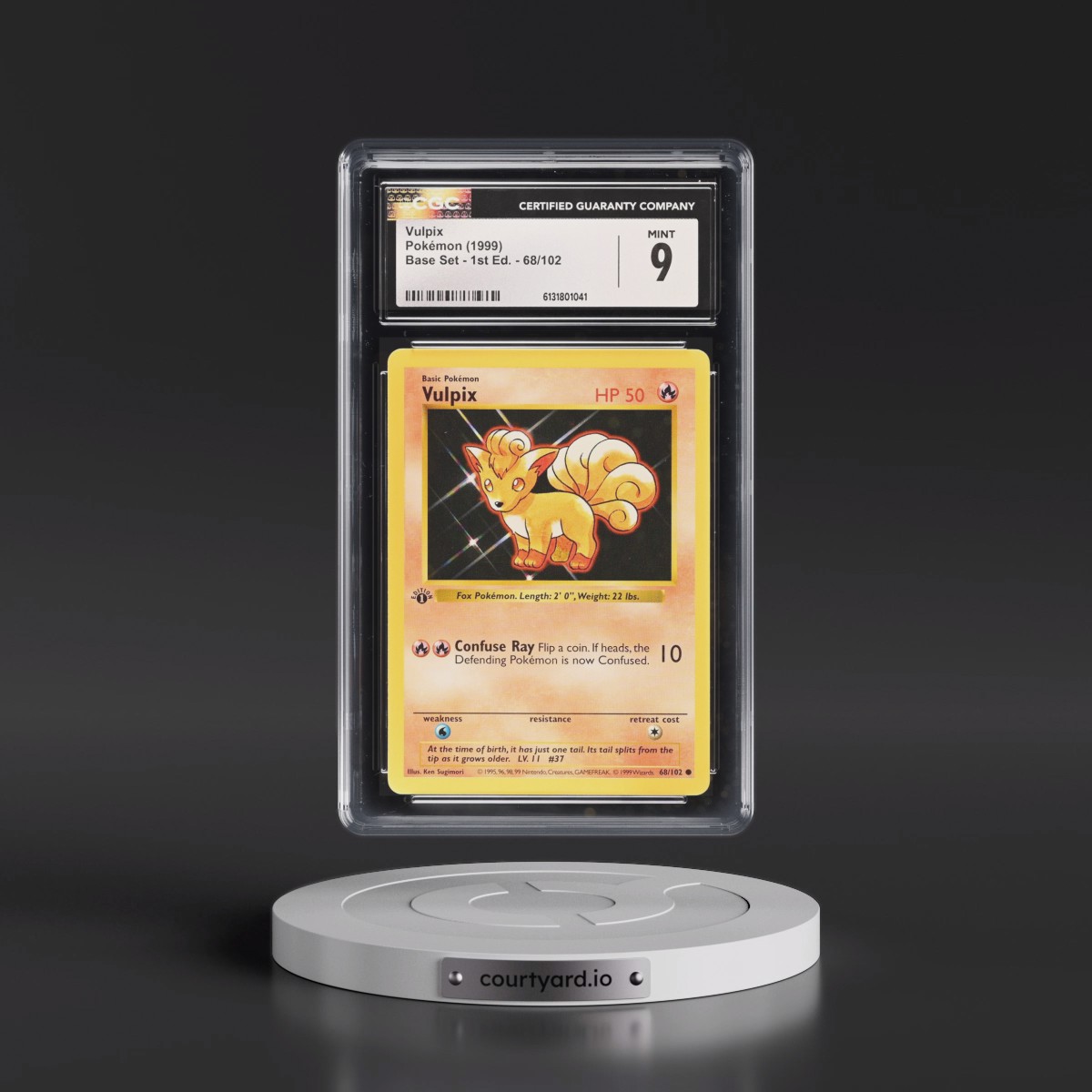 1999 Base Set #68/102 Vulpix - 1st Edition 1st Edition (CGC 9 MINT)