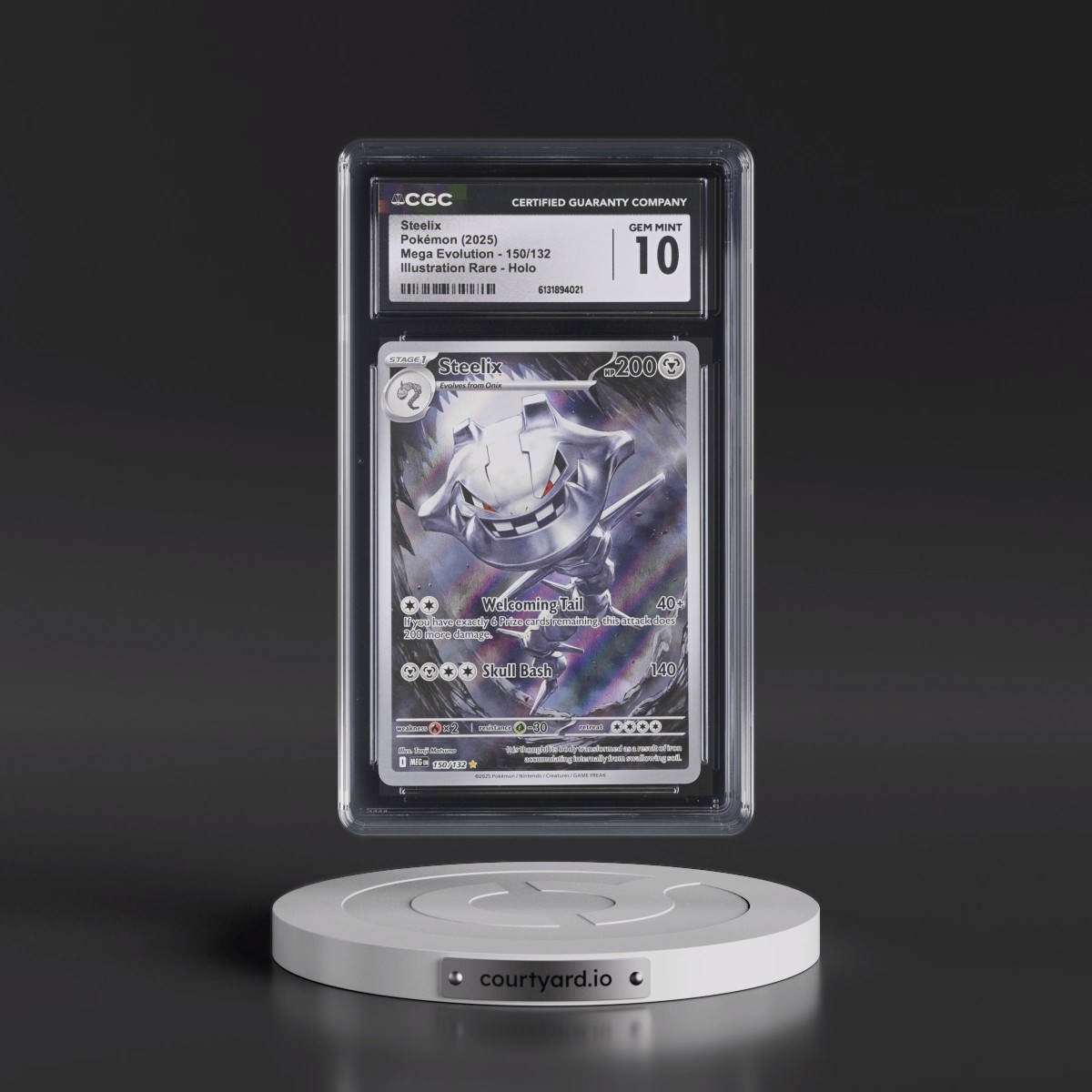 2025 Mega Evolution - MEG EN #150/132 Steelix - Illustration Rare Holo (CGC 10 GEM MINT)