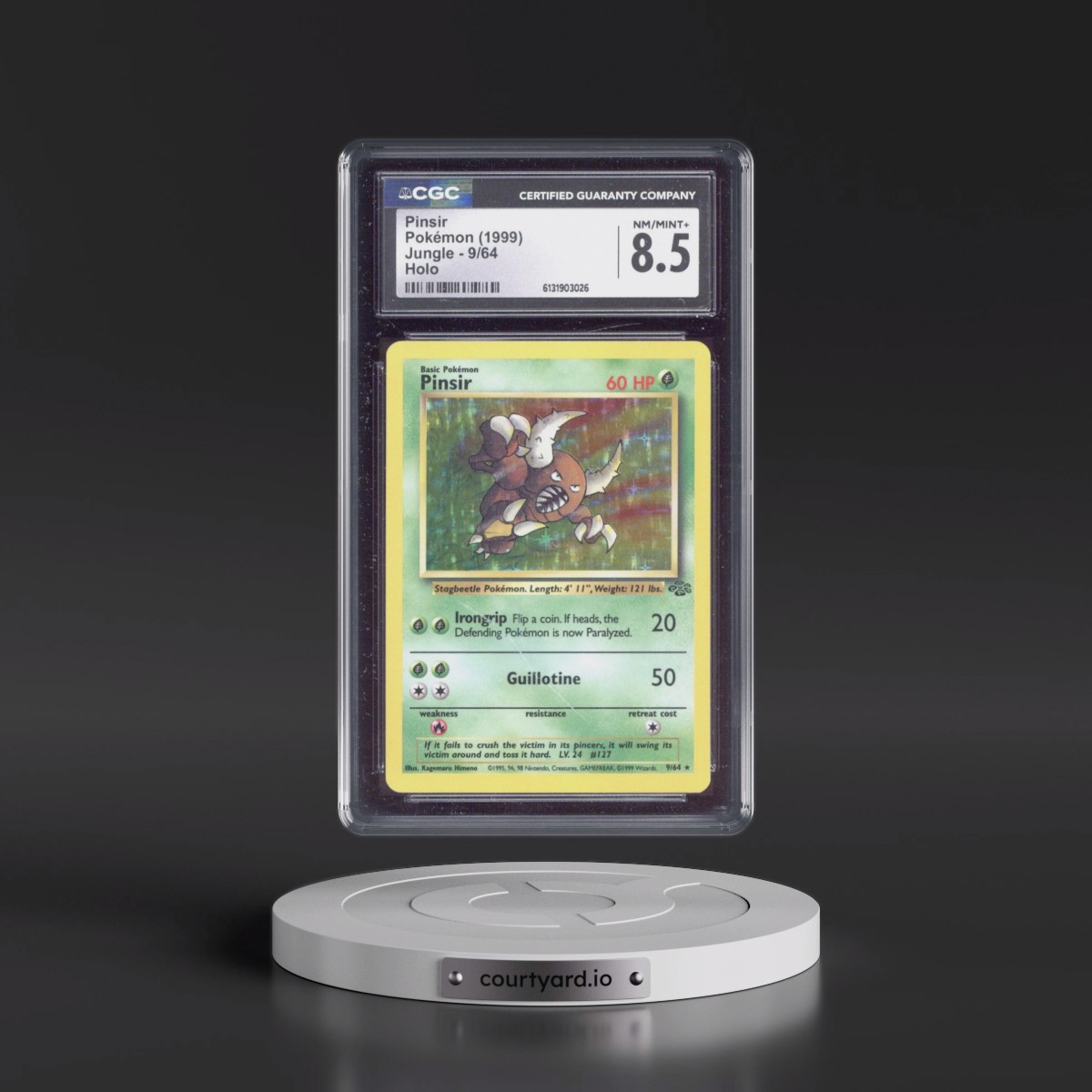 1999 Jungle #9/64 Pinsir - Holo (CGC 8.5 NM-MT+)