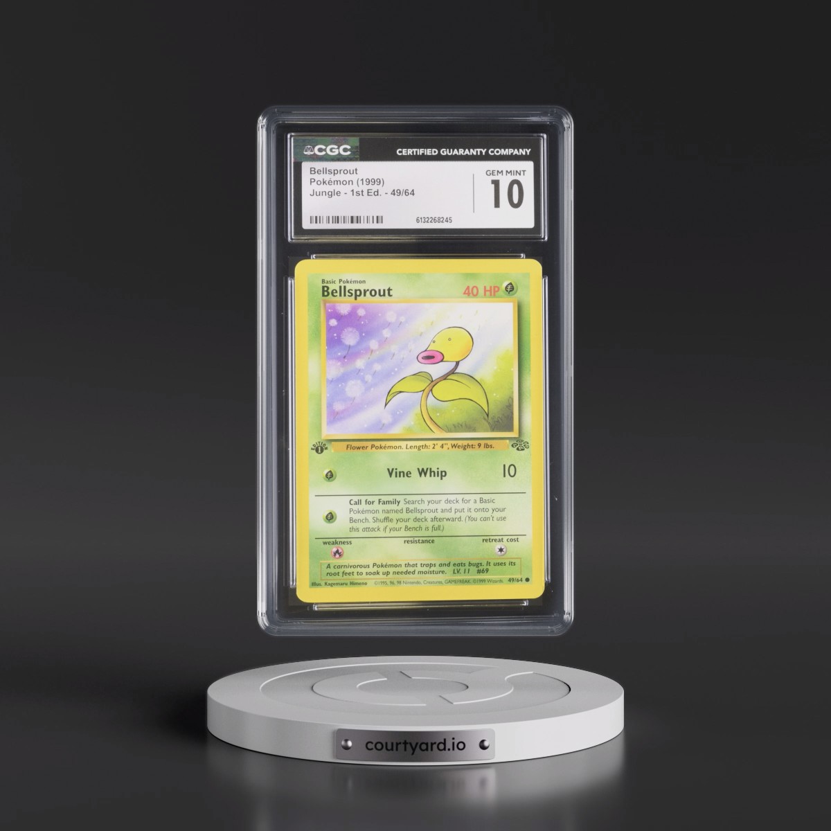 1999 Jungle Bellsprout - 1st Edition #49/64 CGC 10