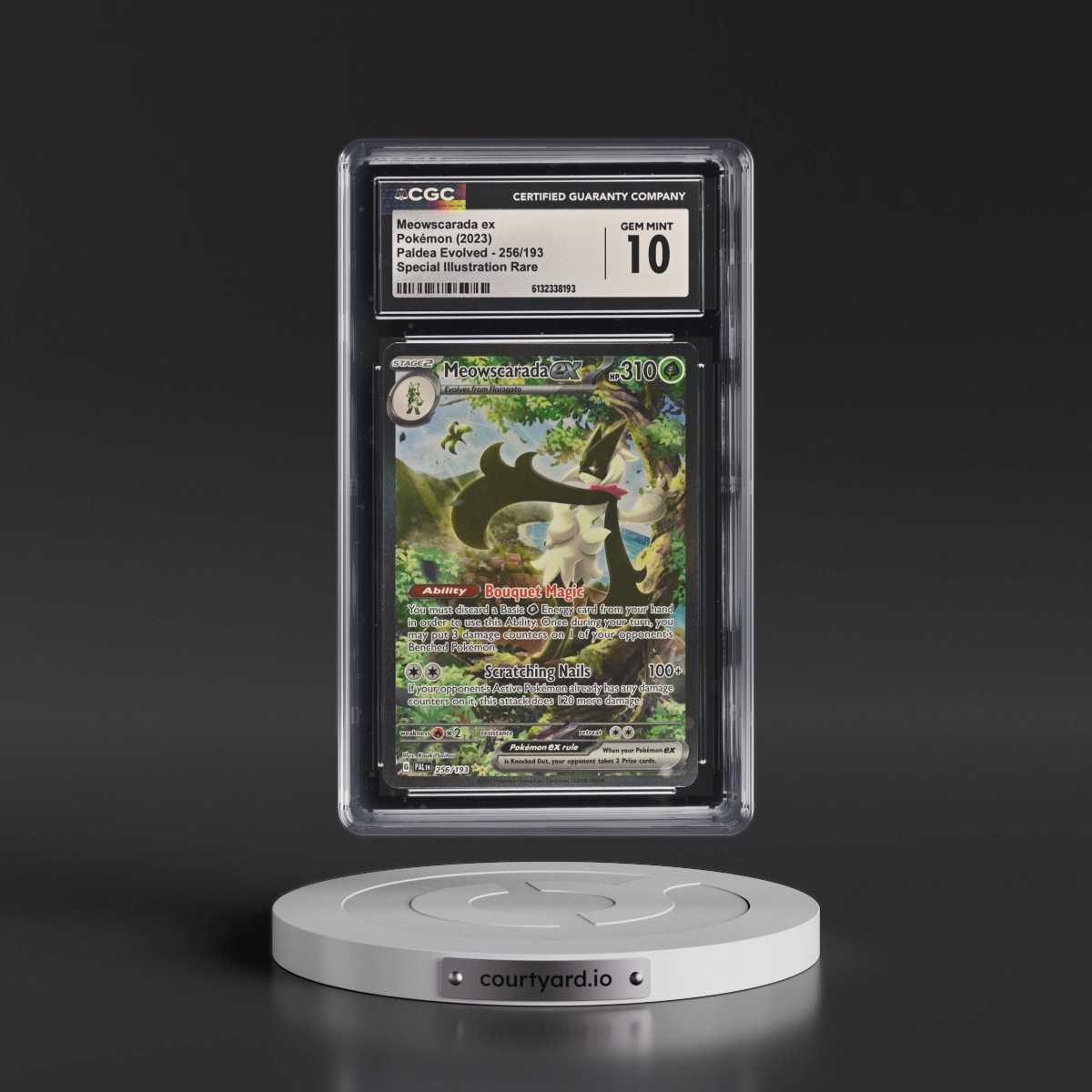 2023 Paldea Evolved - PAL EN #256/193 Meowscarada ex - Special Illustration Rare (Holo) (CGC 10 GEM MINT)