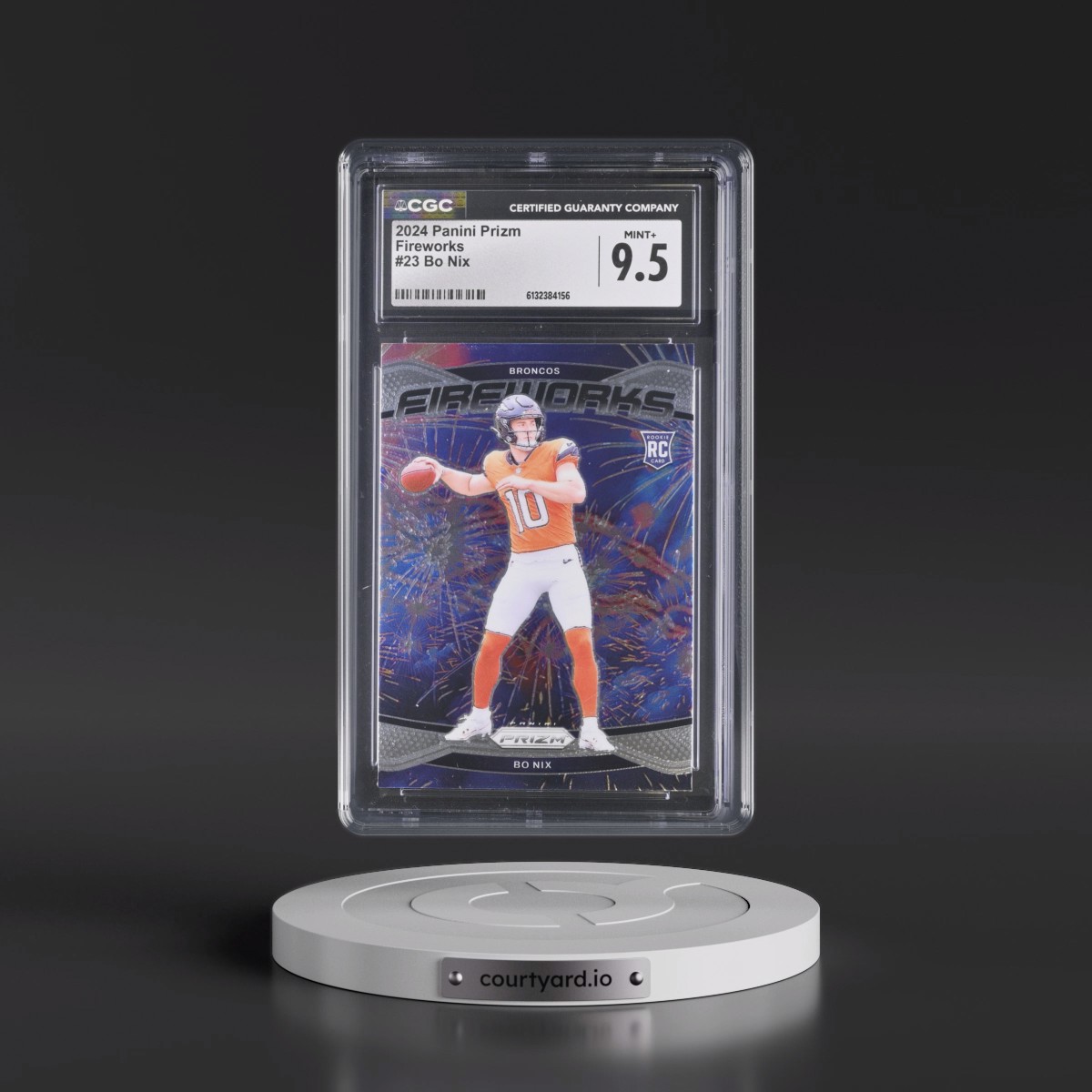 2024 Panini Prizm Fireworks #23 Bo Nix (CGC 9.5 MINT+)